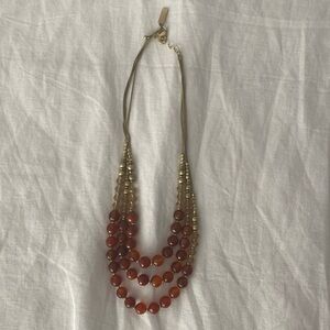 Red/gold statement necklace